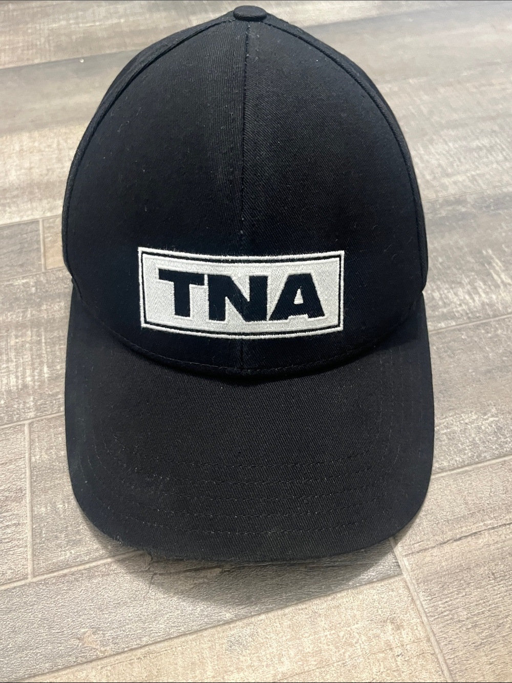 TNA Black Baseball Cap with White Logo Patch - Picture 8 of 8
